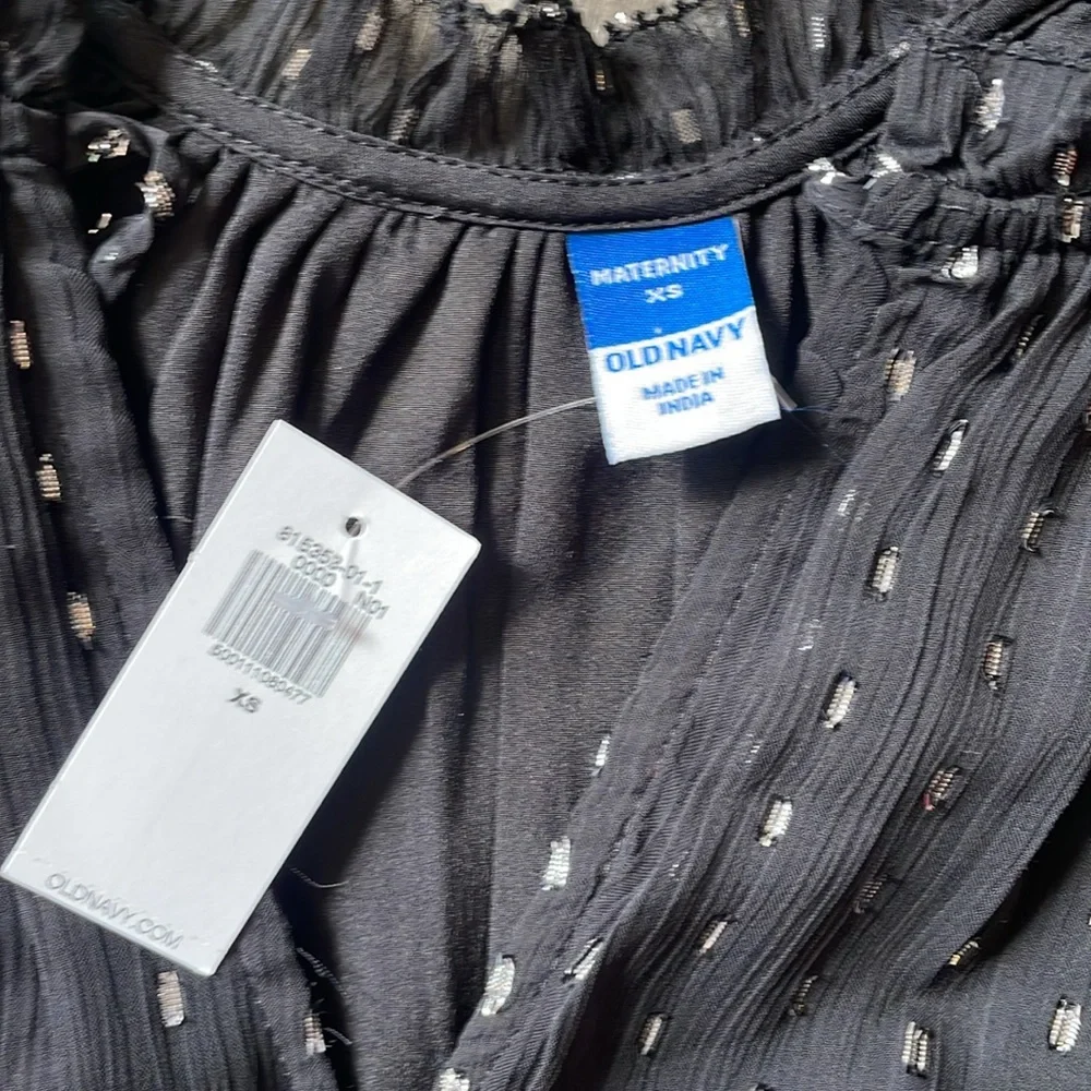 Old Navy Maternity Waist Defined Clip-dot dress - Picture 3 of 8